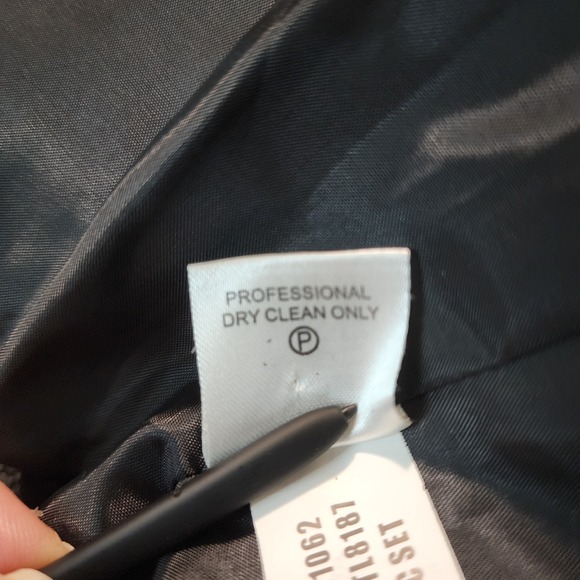 CALVIN KLEIN Size 6 Gray Tweed Mandarin Collar Business Casual Jacket Blazer EUC - Picture 11 of 11